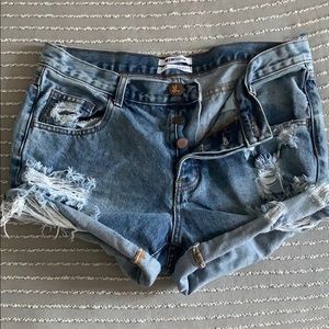 One Teaspoon Womens Desyroyed Jean Shorts NEW